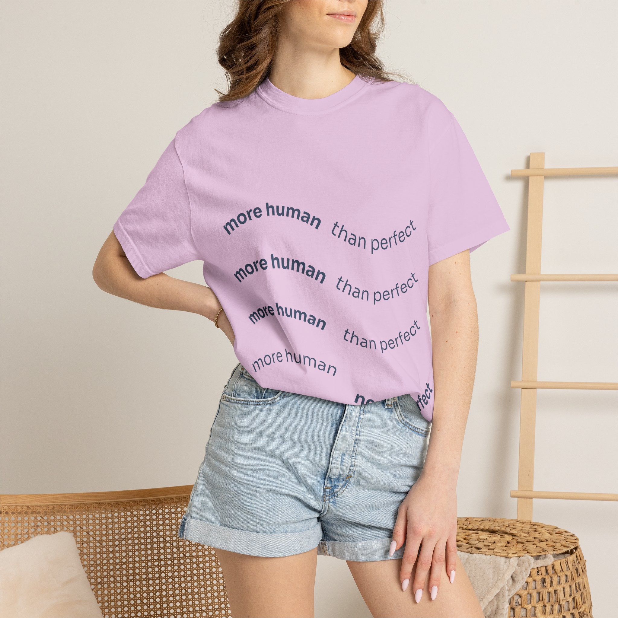 More Human Pocket T-Shirt — Minimalist Graphic Tee