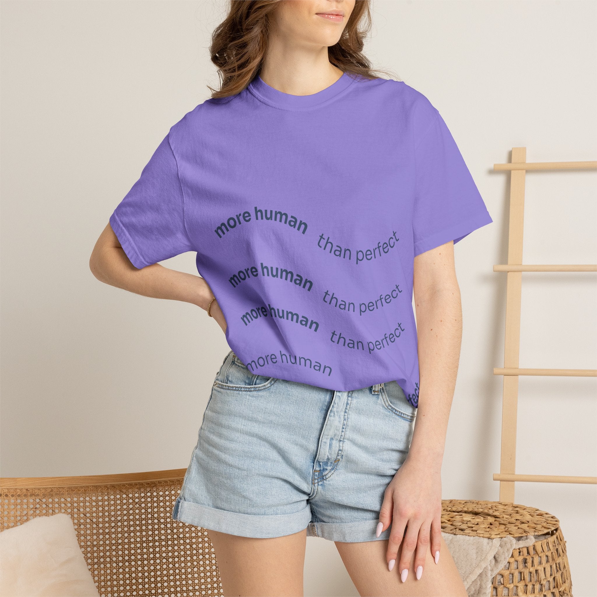 More Human Pocket T-Shirt — Minimalist Graphic Tee