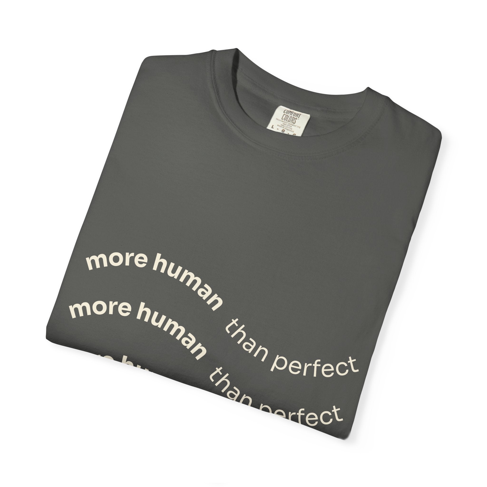 More Human Pocket T-Shirt — Minimalist Graphic Tee