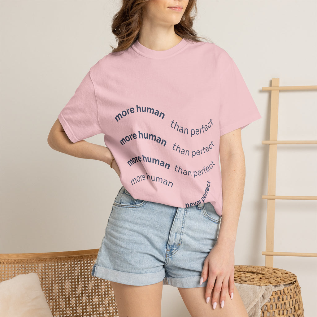 More Human Pocket T-Shirt — Minimalist Graphic Tee