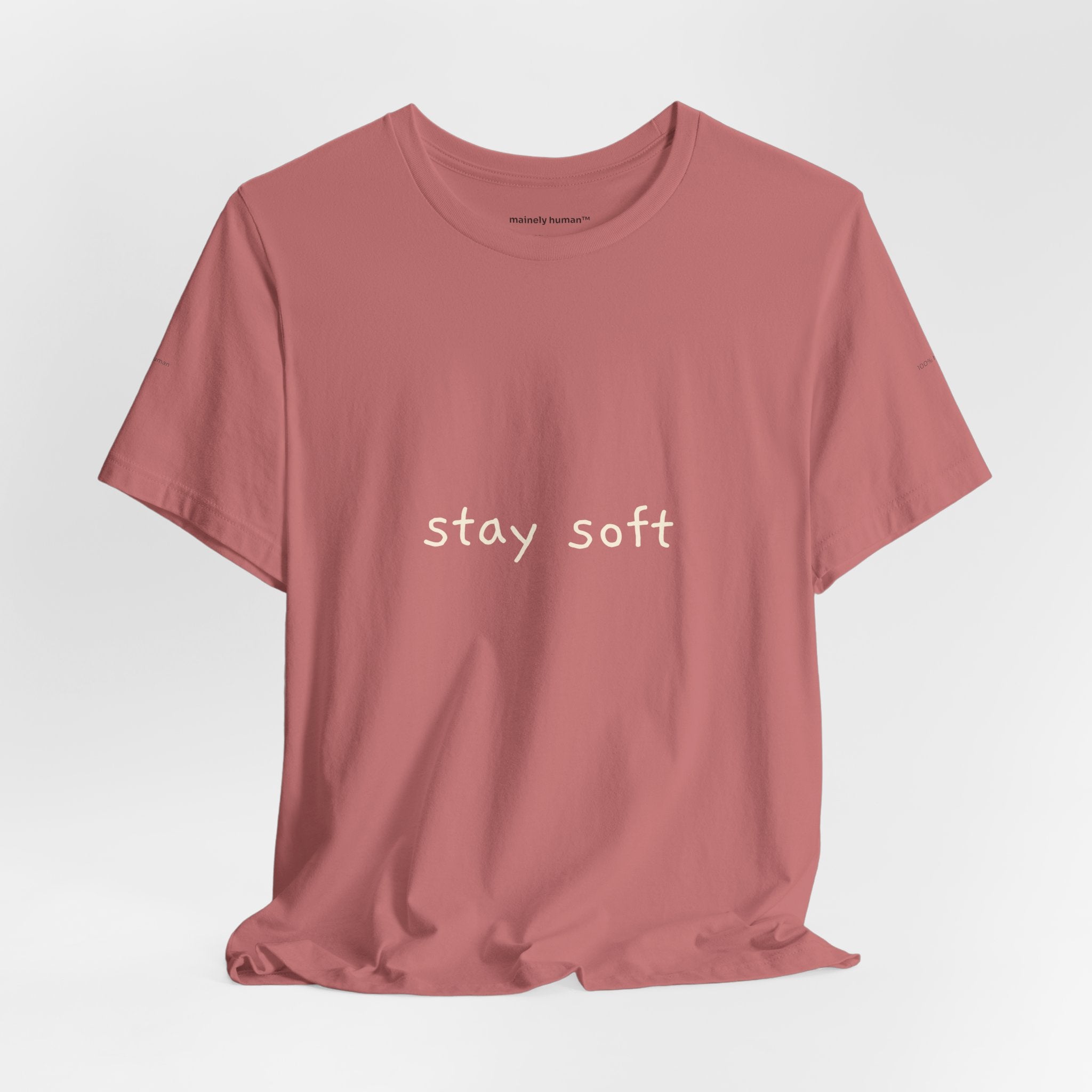 Stay Soft Tee — Minimal Self-Care Graphic T-Shirt