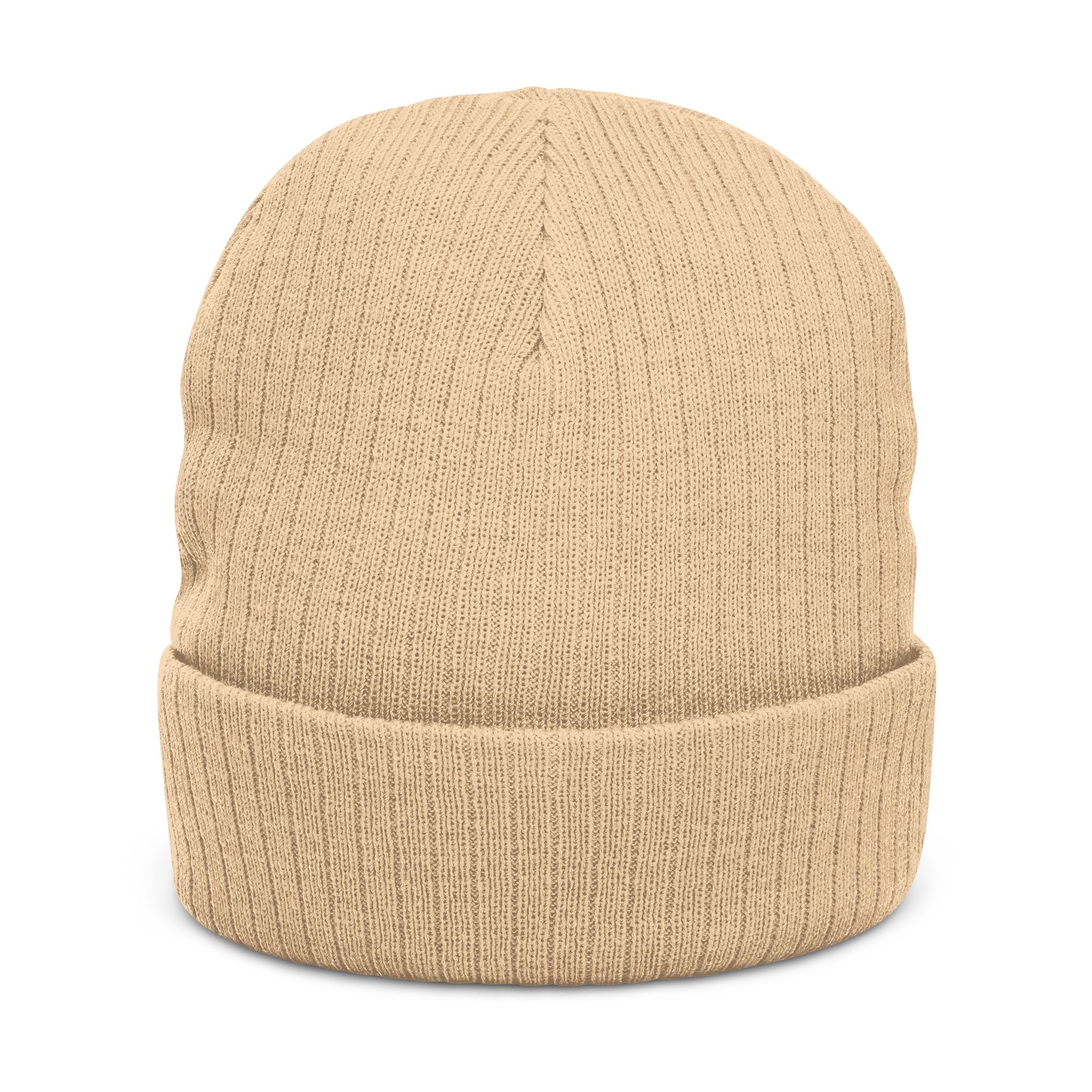 "Carry Less" Embroidered Ribbed Knit Beanie — Mainely Human