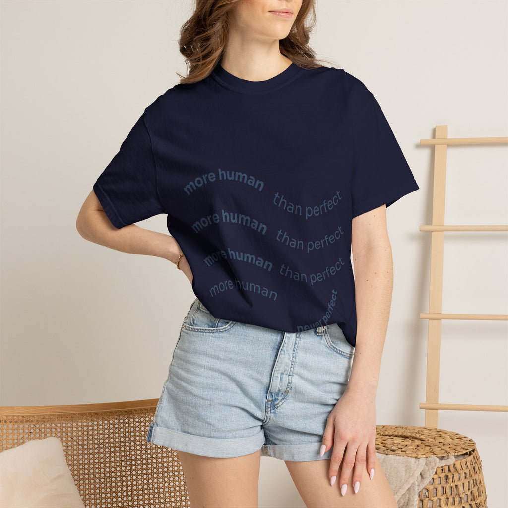 More Human Pocket T-Shirt — Minimalist Graphic Tee