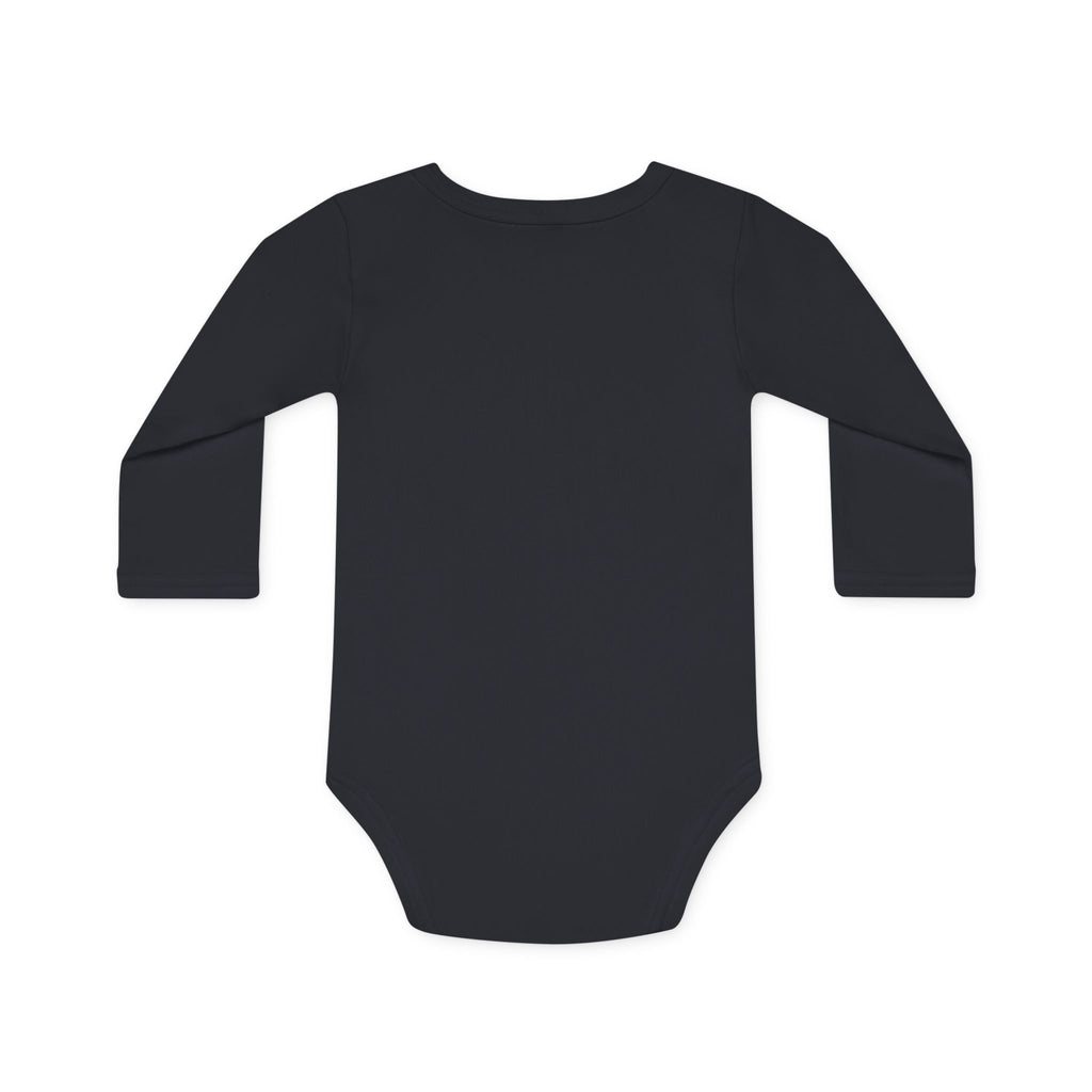 Long-Sleeve Baby Bodysuit — "Never mind 'what' I want to be when I grow up" Quote