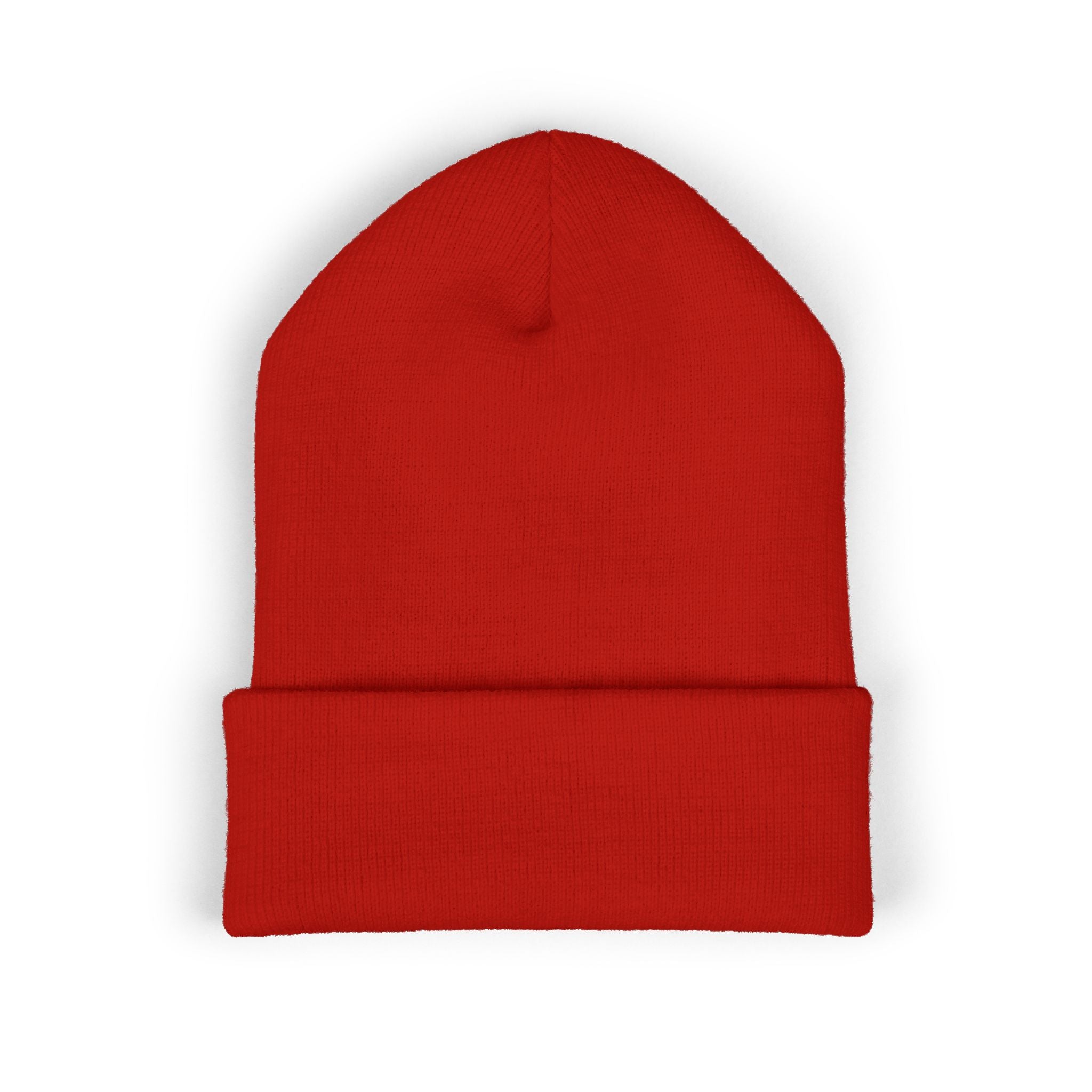 Still Human Embroidered Cuffed Beanie — Minimalist Winter Hat