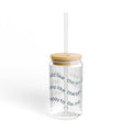 Wild Like the Waves — 16oz Glass Sipper Tumbler | Mainely Human