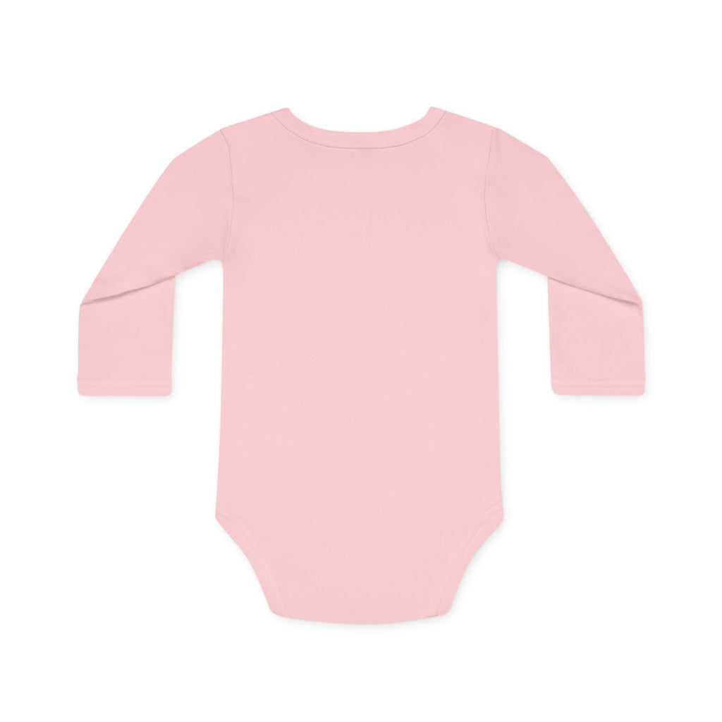 Long-Sleeve Baby Bodysuit — "Never mind 'what' I want to be when I grow up" Quote