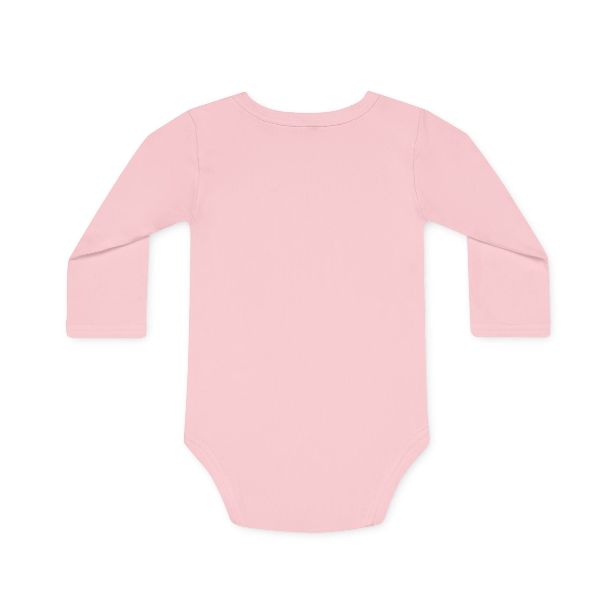 Long-Sleeve Baby Bodysuit — "Never mind 'what' I want to be when I grow up" Quote