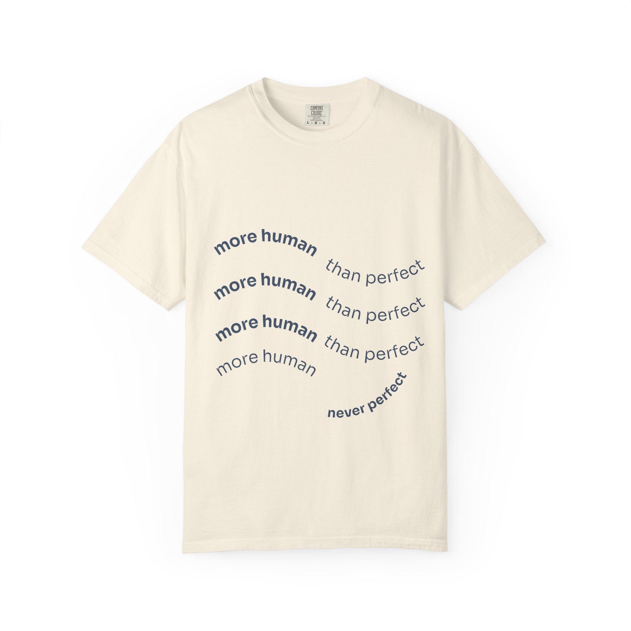 More Human Pocket T-Shirt — Minimalist Graphic Tee