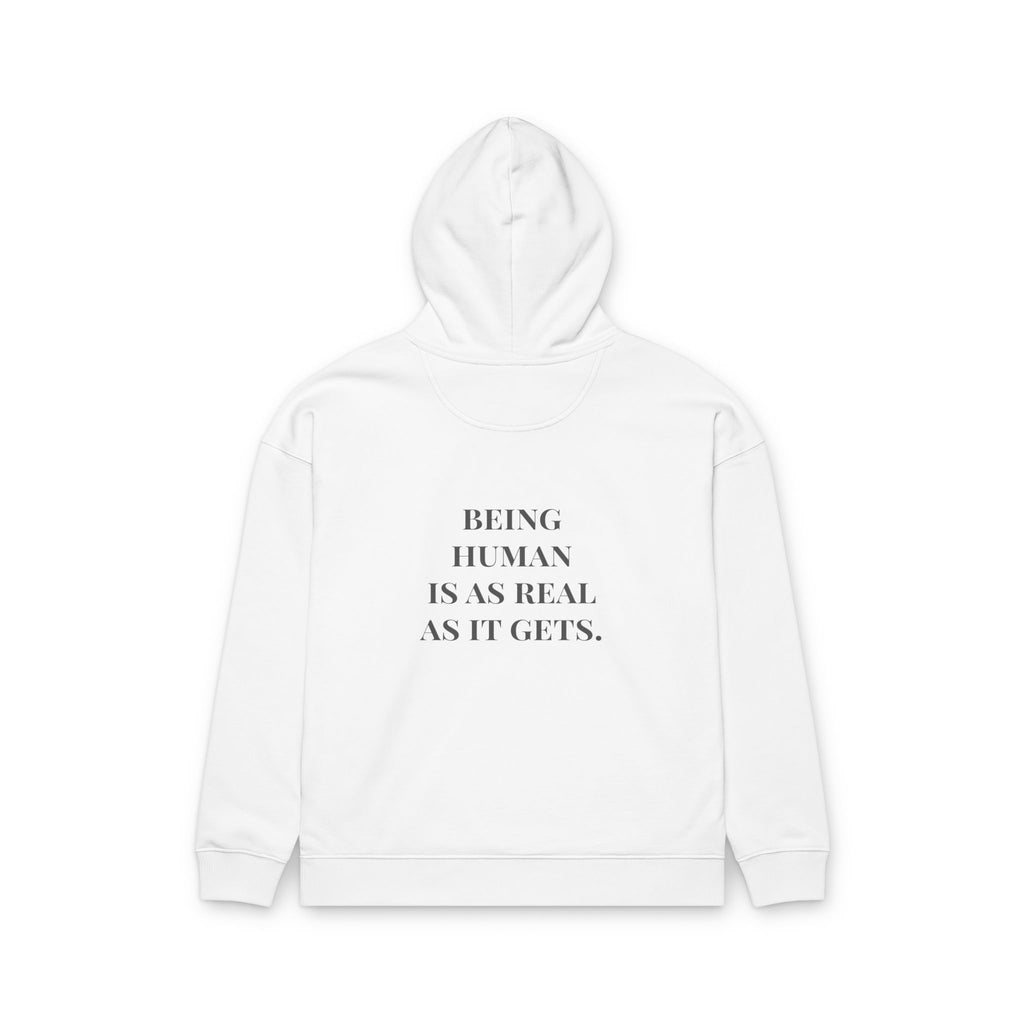 Being Human Hoodie — Minimalist Mental Health Message Hoodie