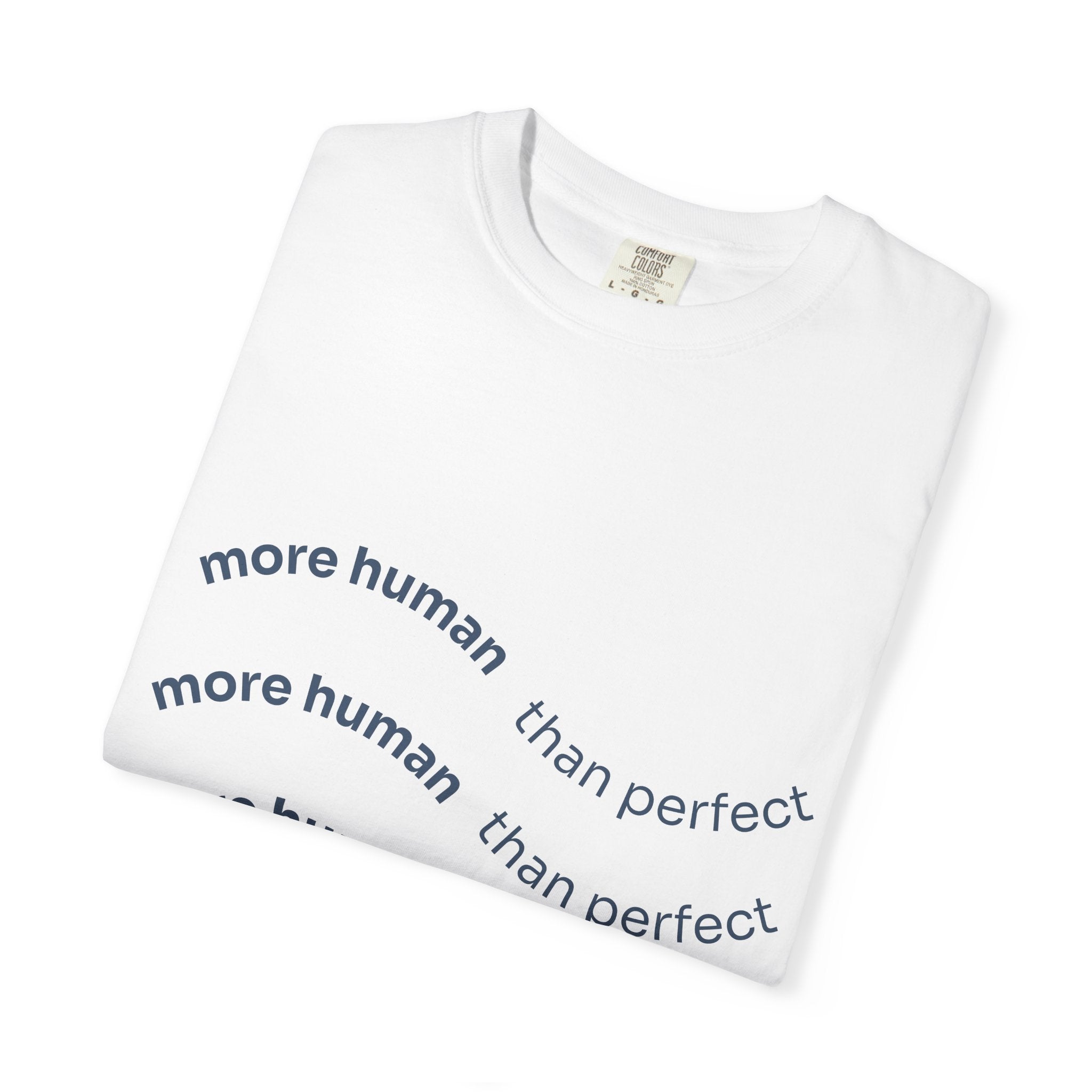 More Human Pocket T-Shirt — Minimalist Graphic Tee