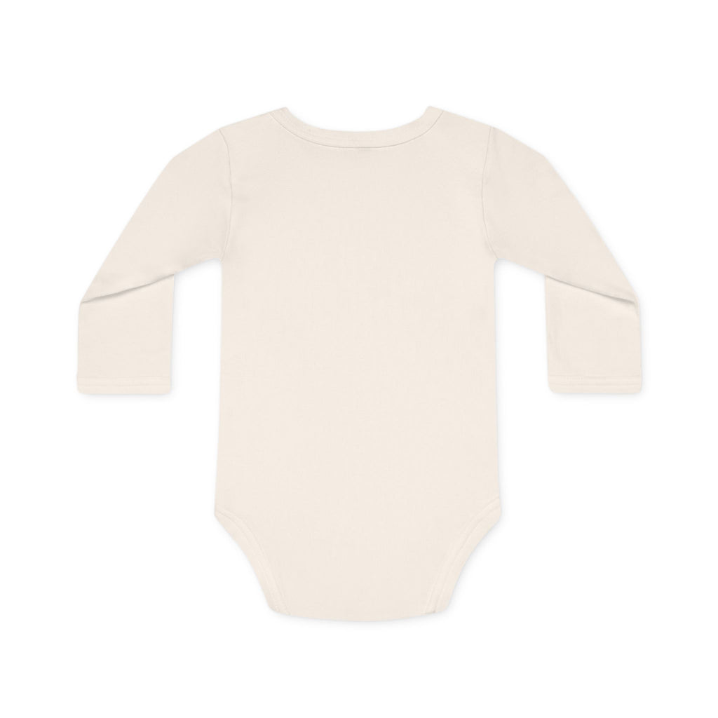 Long-Sleeve Baby Bodysuit — "Never mind 'what' I want to be when I grow up" Quote