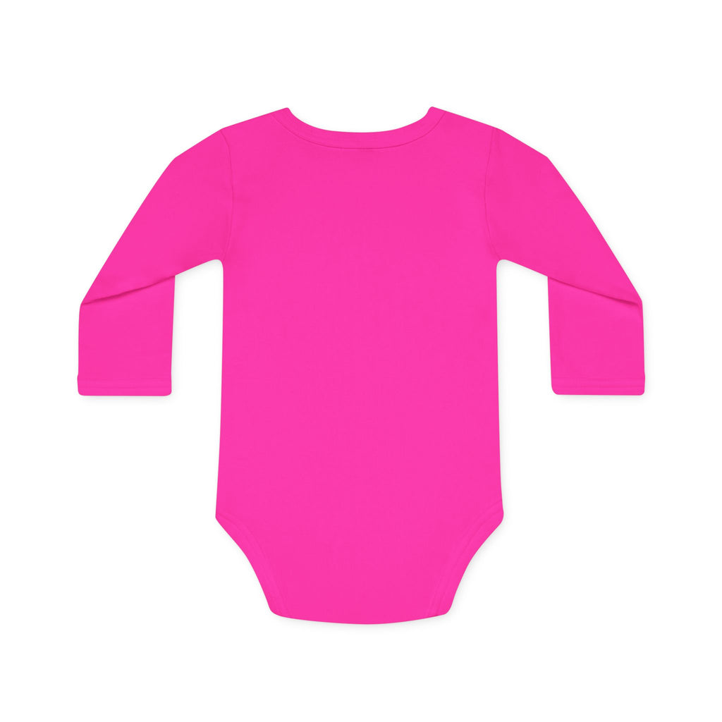 Long-Sleeve Baby Bodysuit — "Never mind 'what' I want to be when I grow up" Quote