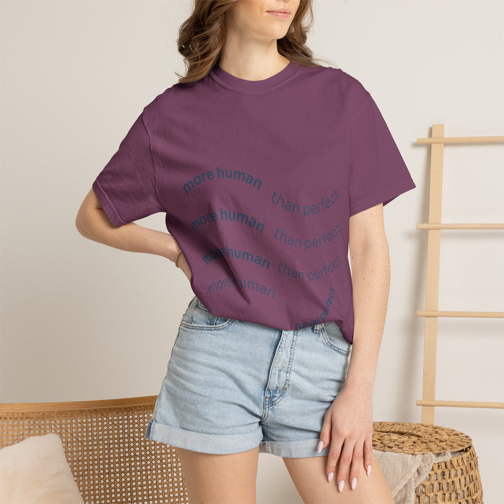 More Human Pocket T-Shirt — Minimalist Graphic Tee