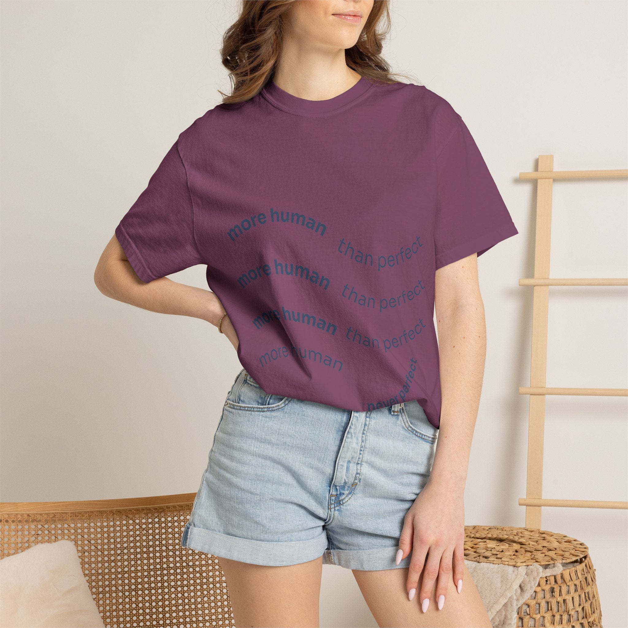 More Human Pocket T-Shirt — Minimalist Graphic Tee