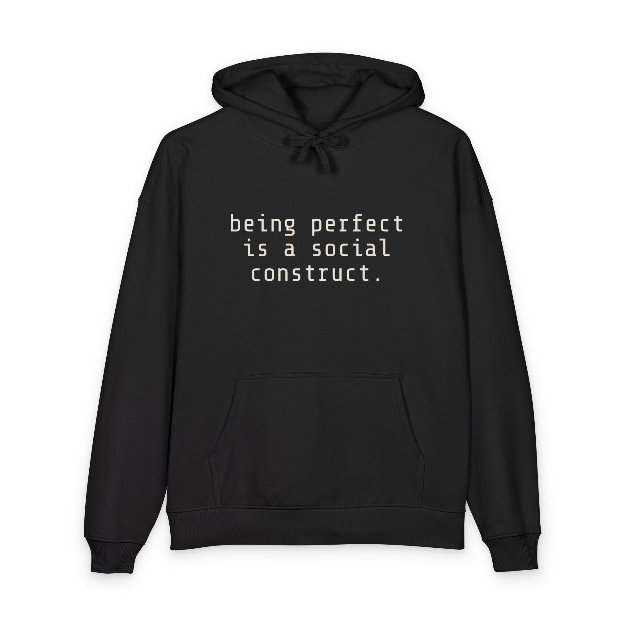 Being Human Hoodie — Minimalist Mental Health Message Hoodie