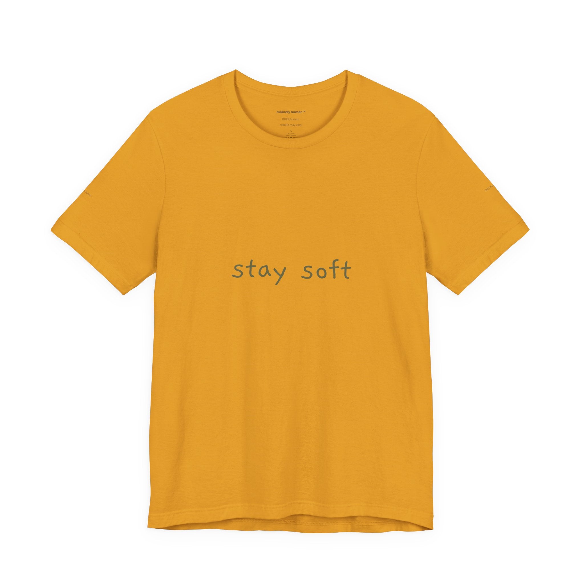 Stay Soft Tee — Minimal Self-Care Graphic T-Shirt