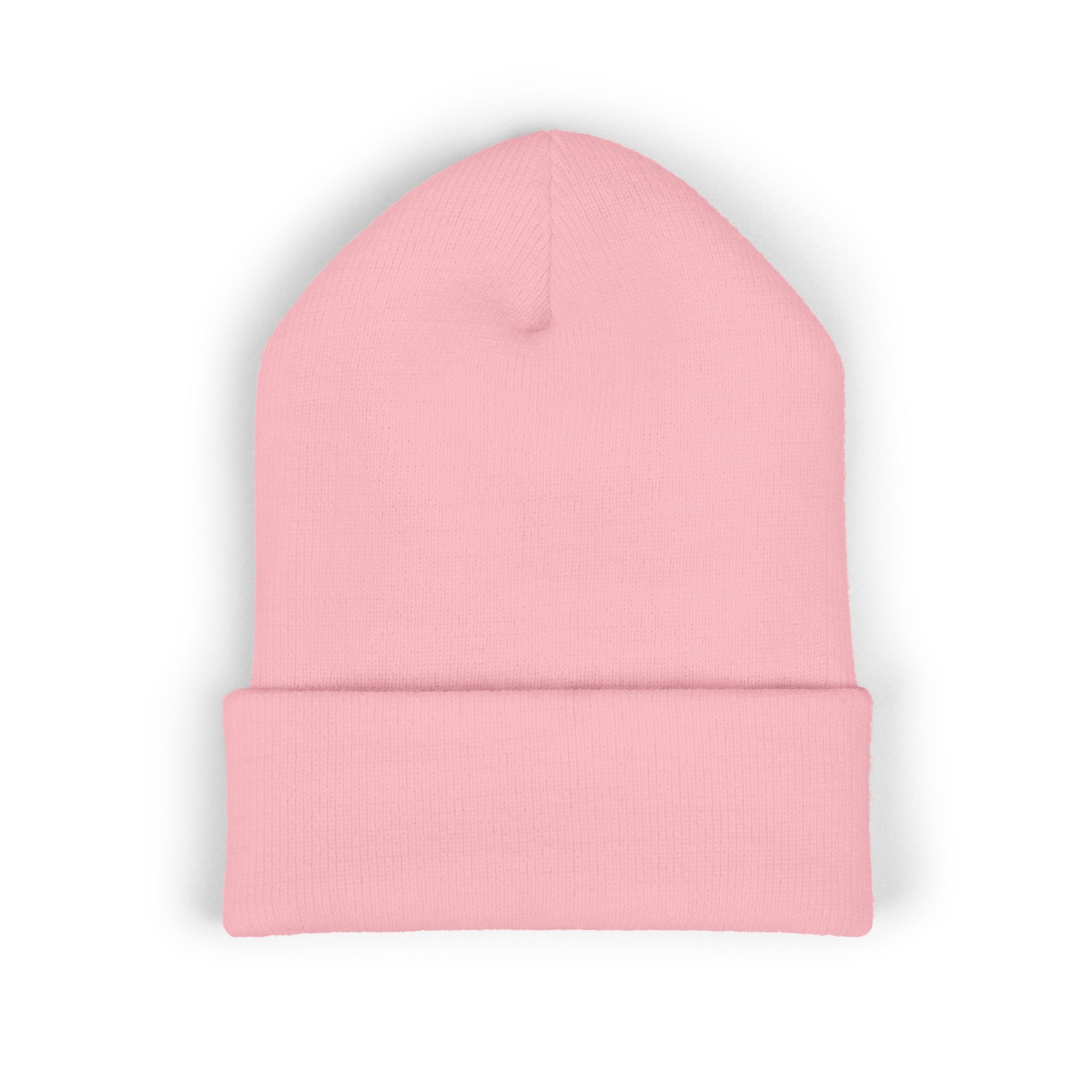 Still Human Embroidered Cuffed Beanie — Minimalist Winter Hat