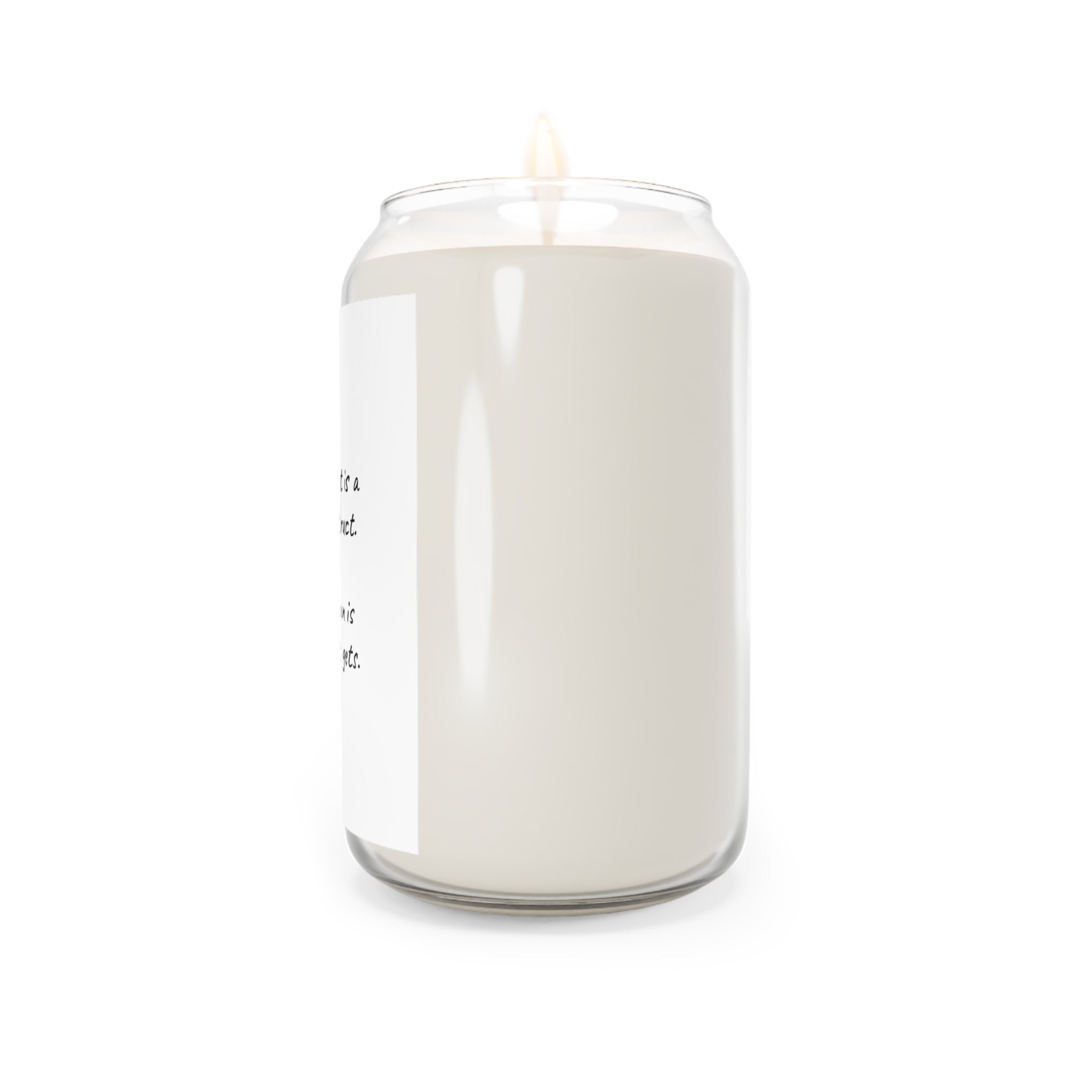 Soy Candle "Being Perfect Is a Social Construct" — 13.75 oz Scented Jar