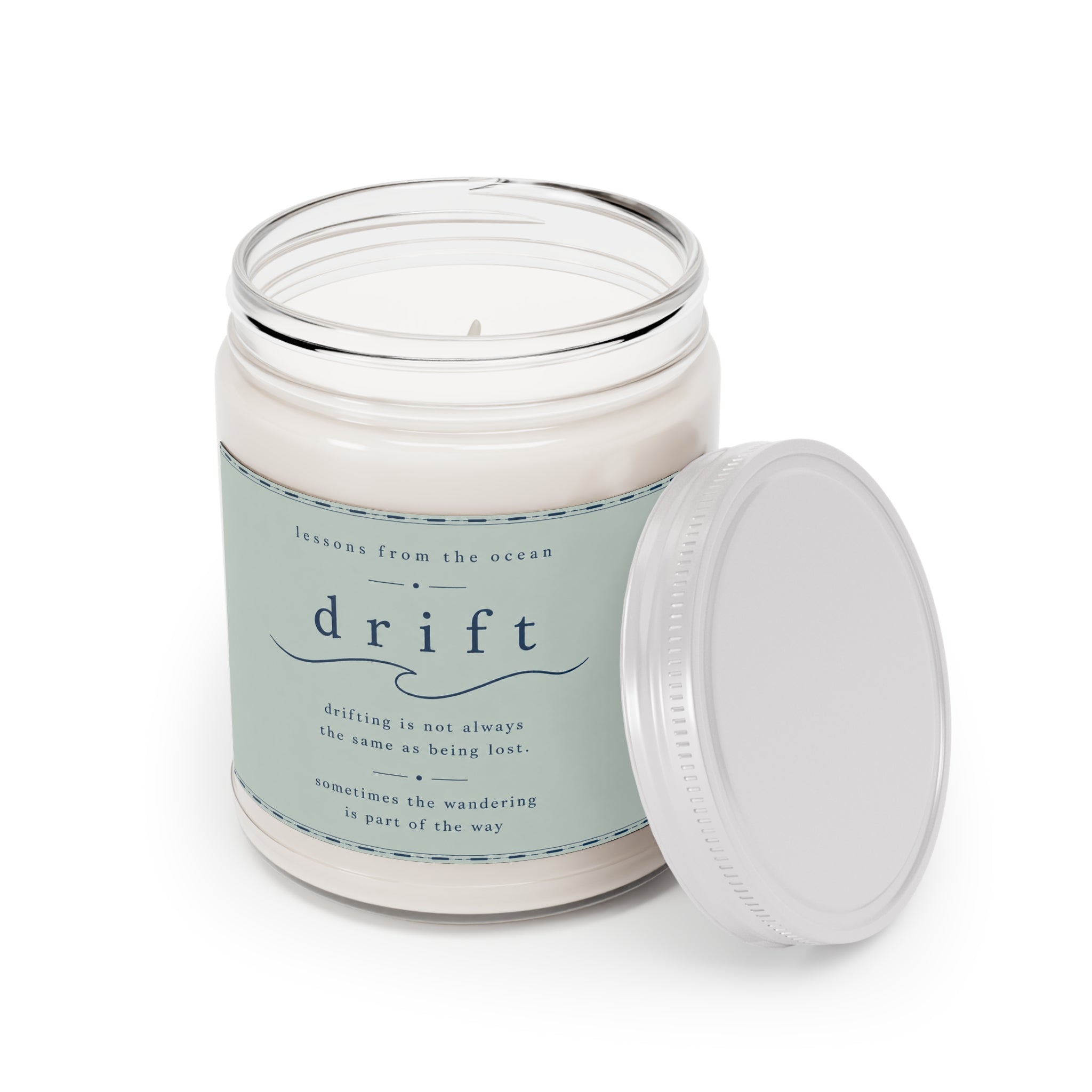 Drift Scented Soy Candle — 9oz Ocean-Inspired Aromatherapy Jar