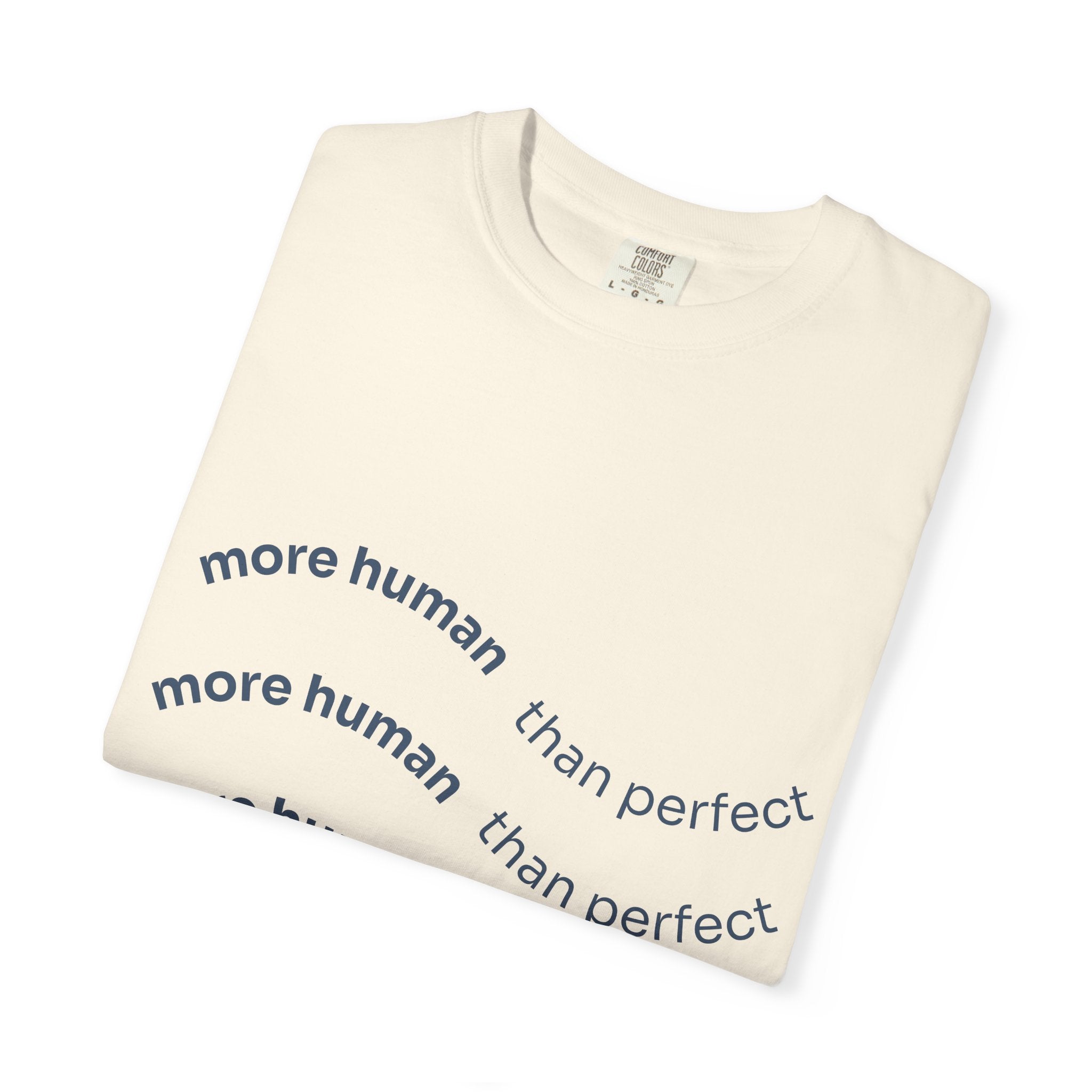 More Human Pocket T-Shirt — Minimalist Graphic Tee